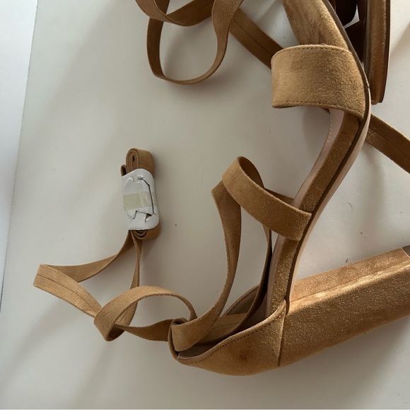 NEW Huiyuzhi Womens Lace Up High Heeled Sandals Chunky Block Ankle Strappy - Picture 6 of 6